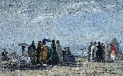 Eugene Boudin, The Beach at Trouville